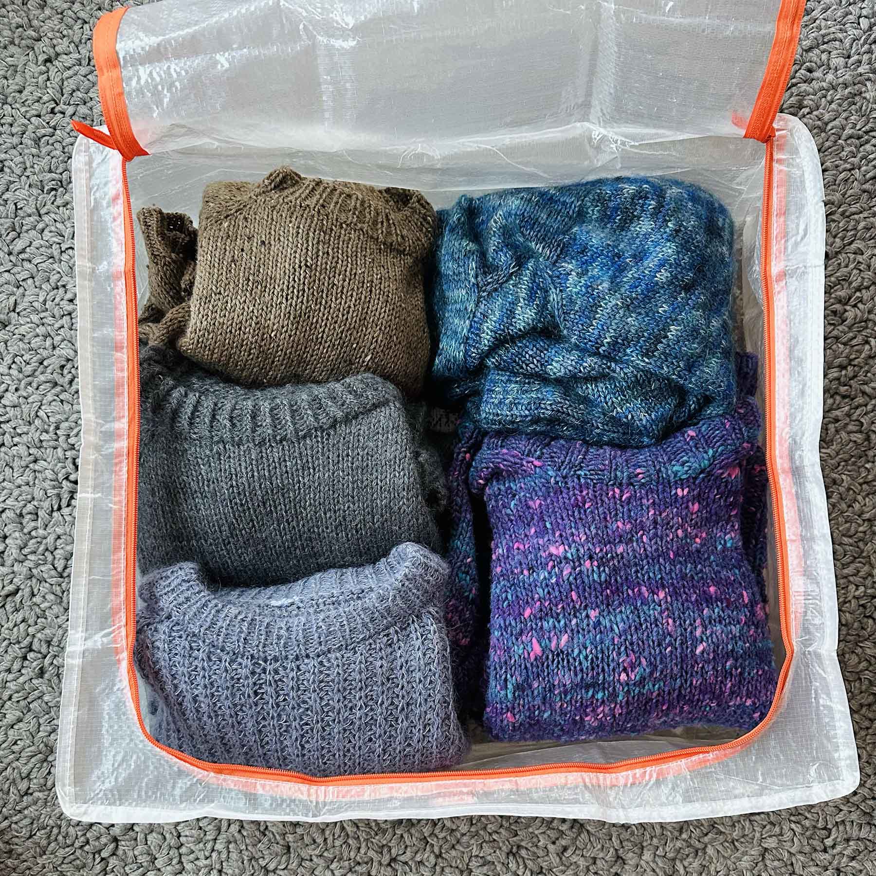 My hand knit sweaters as of September 2025